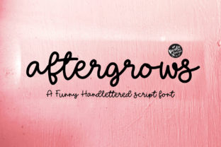 Aftergrows: A Bold Brush Font for High-Impact Campaigns