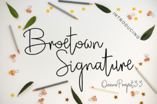 Broetown Signature: A Modern Script Typeface