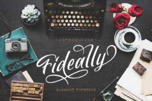 Fideally: A Script Font That Elevates Small Business Branding