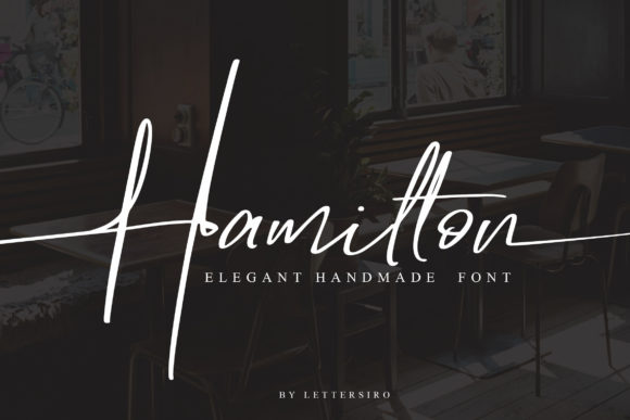 Hamilton Typeface: Elegant Script for Editorial Design