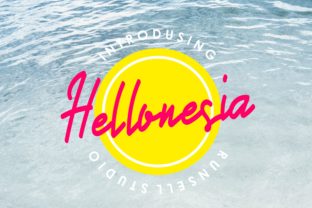 Hellonesia Font: A Handwritten Typeface for Summer Brands