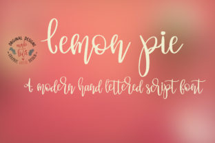 Lemon Pie: A Playful Script Font for Modern Editors