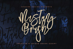 Mustang Font: A Brush Typeface for Bold Web Design