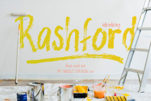 Rashford Font: Bold Brush Style for Makers