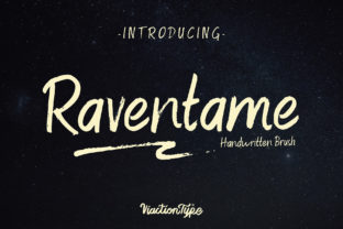 Raventame: A Handwritten Typeface for Editorial Design