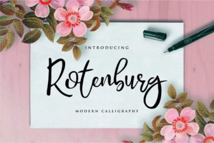 Rotenburg: A Modern Script Font for Web Design
