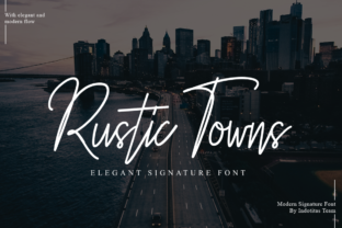 Rustic Towns: A Handwritten Font for Crafters
