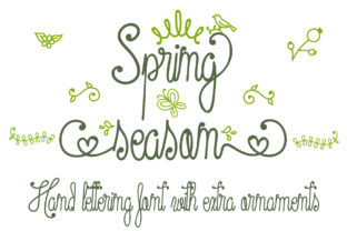 Spring Season Font for Crafters