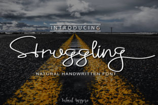 Struggling: A Handwritten Font for Authentic Branding