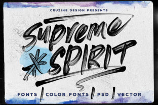 Supreme Spirit: A Grunge Script Font for Editorial Design